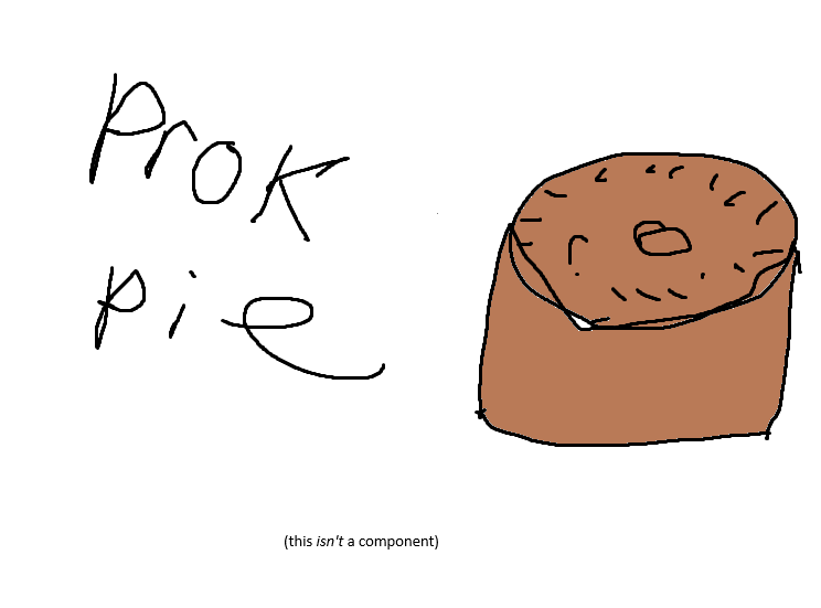 Artwork Created in Paint A Lovely Pork Pie